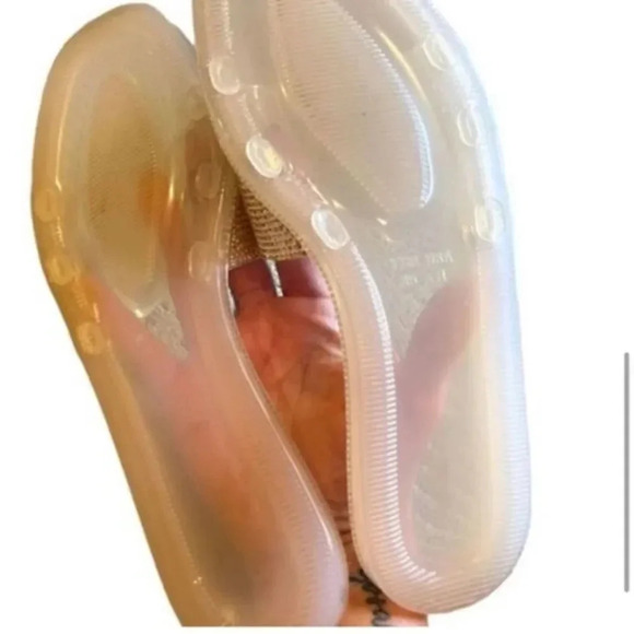 NWOT ROSE GOLD BEBE RHINESTONE FLAT SLIDES SIZE 8 EXTRA BLINGY✨✨ - Picture 8 of 9